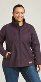 Rebar Stretch Canvas Softshell Jacket Front Plus
